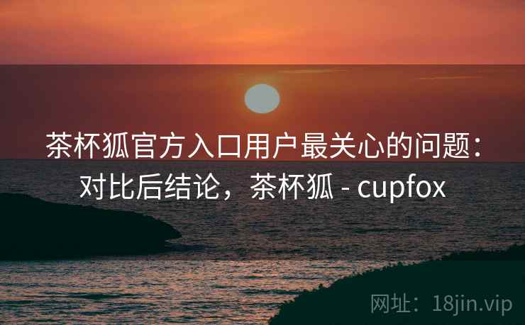 茶杯狐官方入口用户最关心的问题：对比后结论，茶杯狐 - cupfox